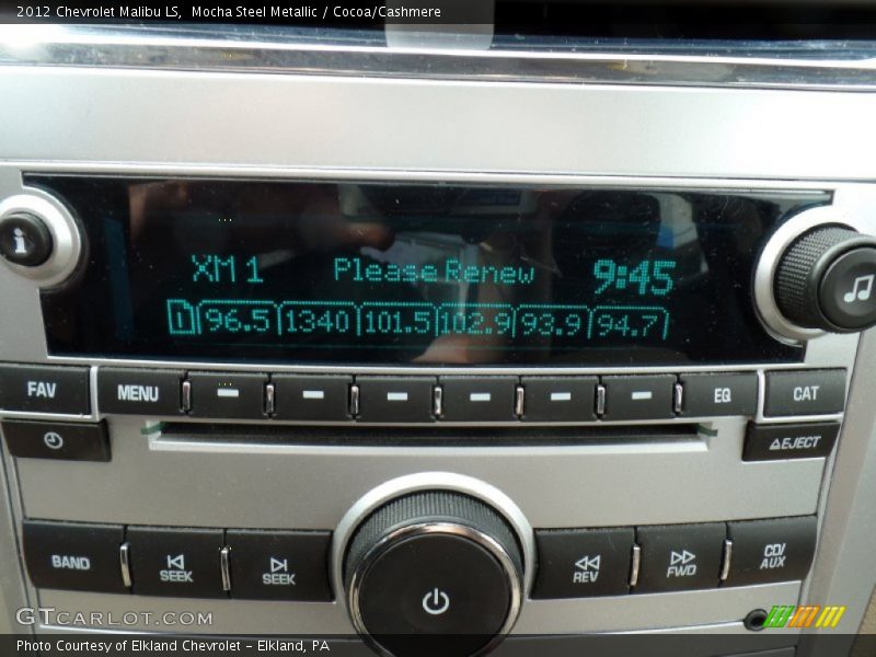 Mocha Steel Metallic / Cocoa/Cashmere 2012 Chevrolet Malibu LS