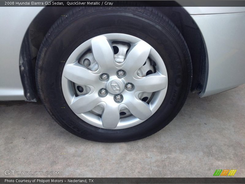 QuickSilver Metallic / Gray 2008 Hyundai Elantra GLS Sedan