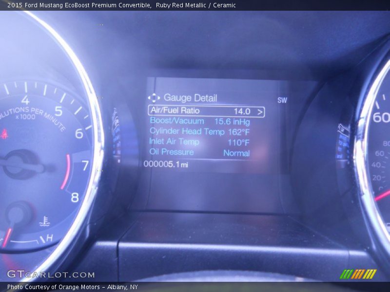 Ruby Red Metallic / Ceramic 2015 Ford Mustang EcoBoost Premium Convertible