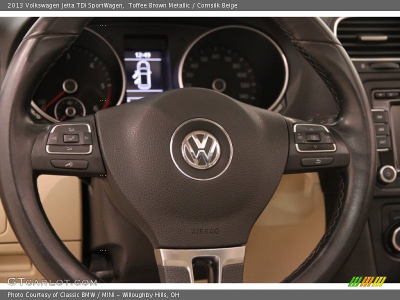 Toffee Brown Metallic / Cornsilk Beige 2013 Volkswagen Jetta TDI SportWagen