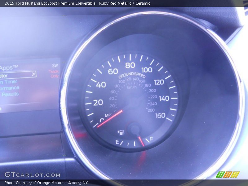 Ruby Red Metallic / Ceramic 2015 Ford Mustang EcoBoost Premium Convertible