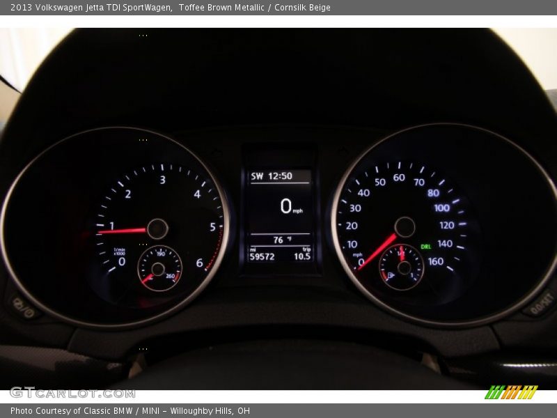 Toffee Brown Metallic / Cornsilk Beige 2013 Volkswagen Jetta TDI SportWagen