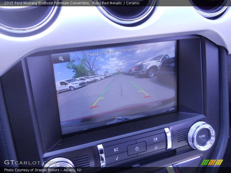 Ruby Red Metallic / Ceramic 2015 Ford Mustang EcoBoost Premium Convertible
