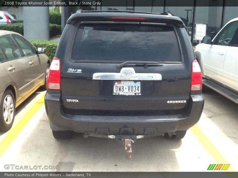 Black / Stone Gray 2008 Toyota 4Runner Sport Edition