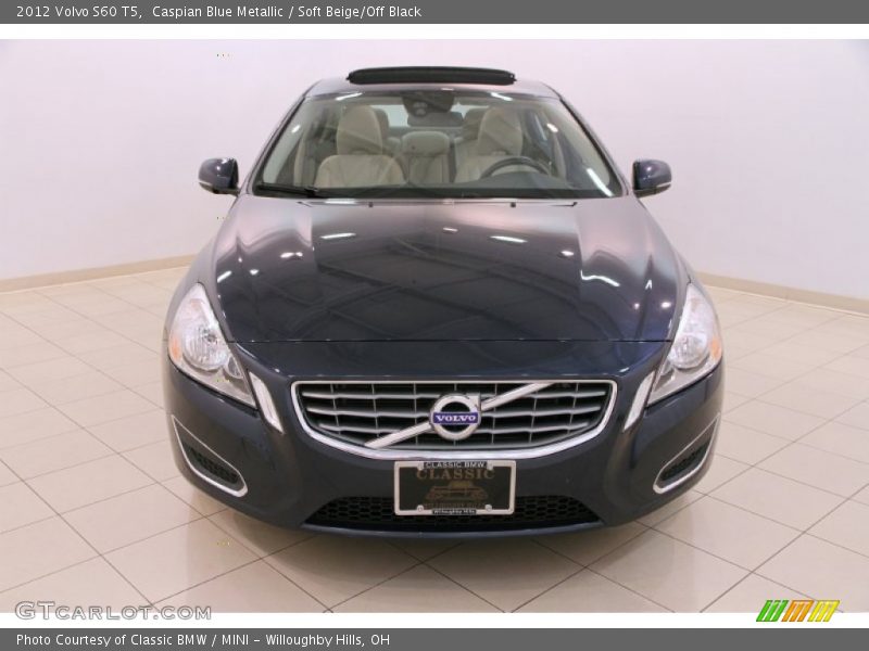 Caspian Blue Metallic / Soft Beige/Off Black 2012 Volvo S60 T5