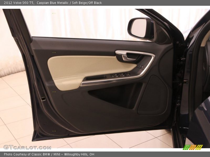 Caspian Blue Metallic / Soft Beige/Off Black 2012 Volvo S60 T5