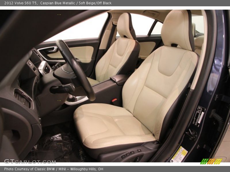 Caspian Blue Metallic / Soft Beige/Off Black 2012 Volvo S60 T5