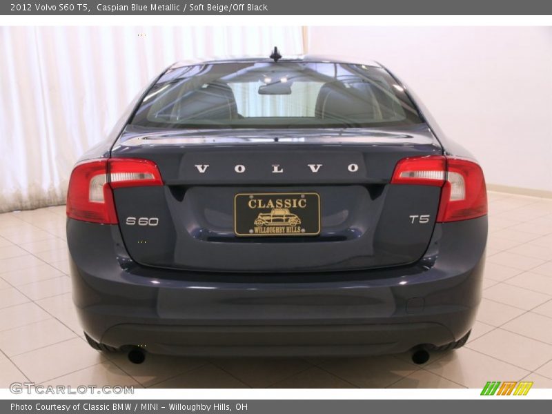 Caspian Blue Metallic / Soft Beige/Off Black 2012 Volvo S60 T5