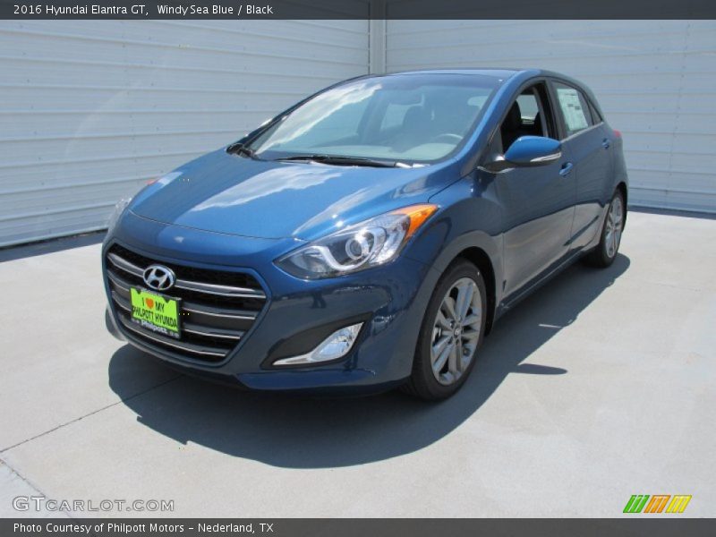 Windy Sea Blue / Black 2016 Hyundai Elantra GT