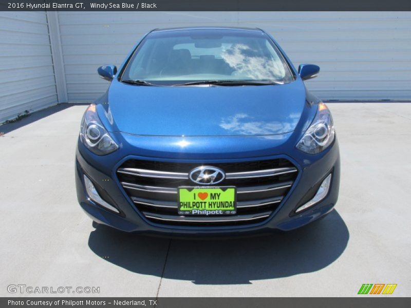 Windy Sea Blue / Black 2016 Hyundai Elantra GT