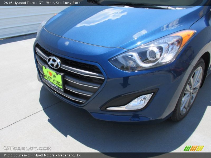 Windy Sea Blue / Black 2016 Hyundai Elantra GT