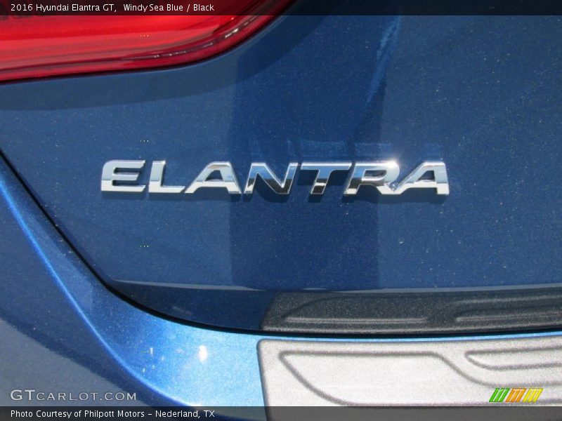 Windy Sea Blue / Black 2016 Hyundai Elantra GT