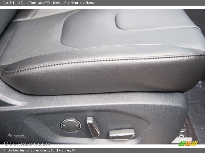 Bronze Fire Metallic / Ebony 2015 Ford Edge Titanium AWD