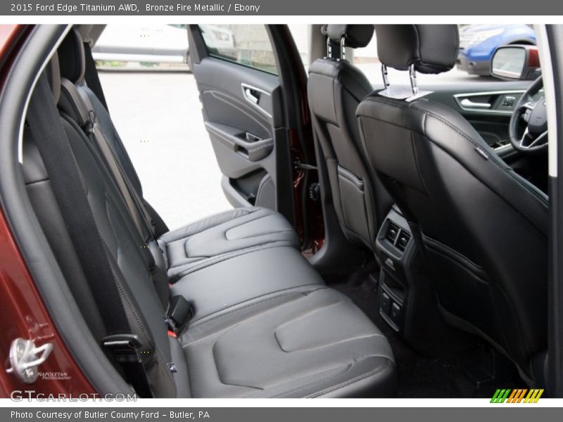 Bronze Fire Metallic / Ebony 2015 Ford Edge Titanium AWD