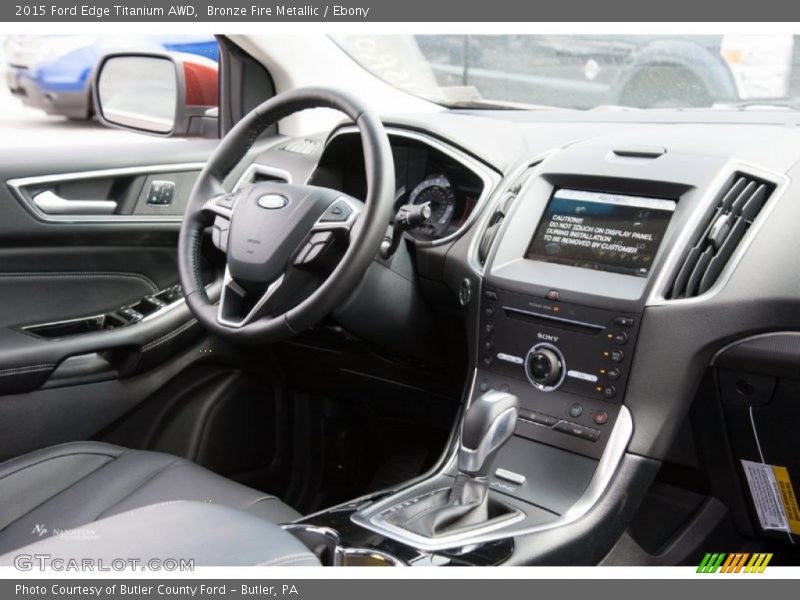 Bronze Fire Metallic / Ebony 2015 Ford Edge Titanium AWD