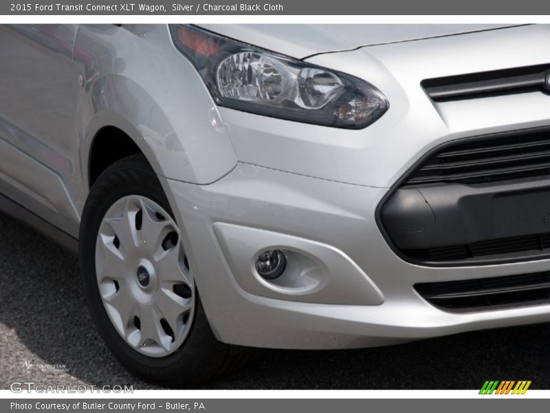 Silver / Charcoal Black Cloth 2015 Ford Transit Connect XLT Wagon