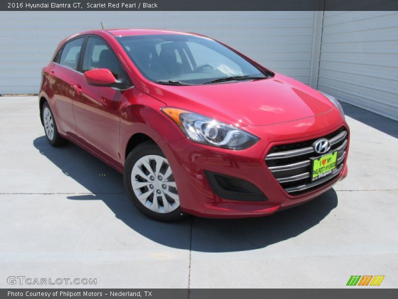 Scarlet Red Pearl / Black 2016 Hyundai Elantra GT