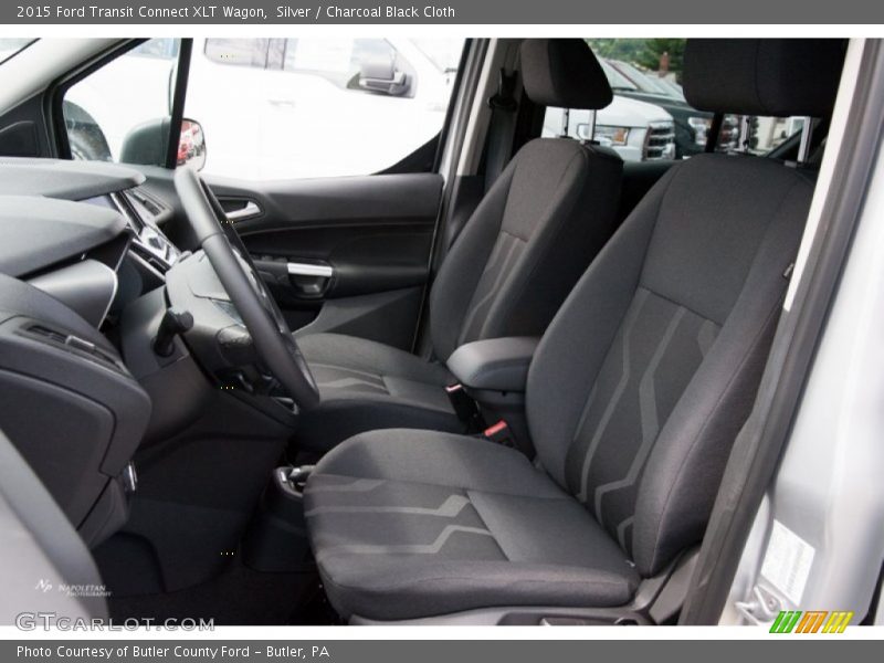 Silver / Charcoal Black Cloth 2015 Ford Transit Connect XLT Wagon