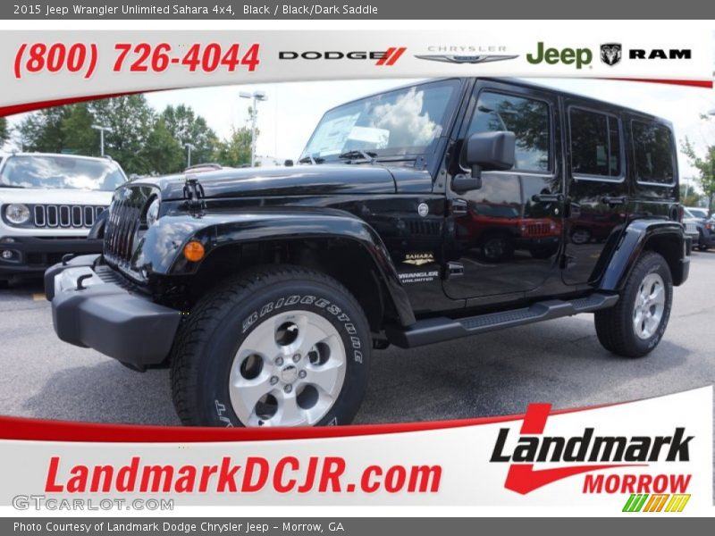 Black / Black/Dark Saddle 2015 Jeep Wrangler Unlimited Sahara 4x4