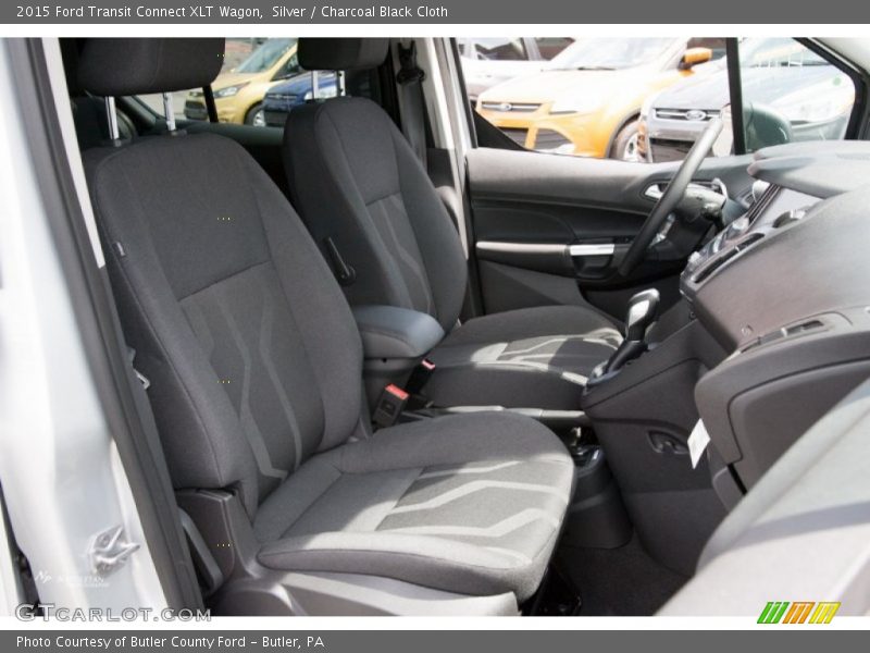 Silver / Charcoal Black Cloth 2015 Ford Transit Connect XLT Wagon