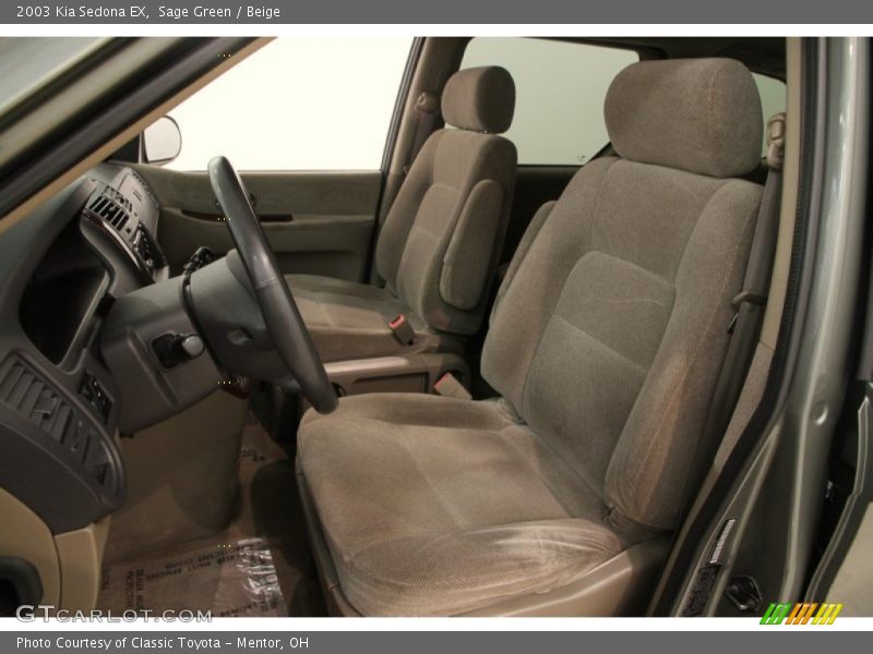 Sage Green / Beige 2003 Kia Sedona EX