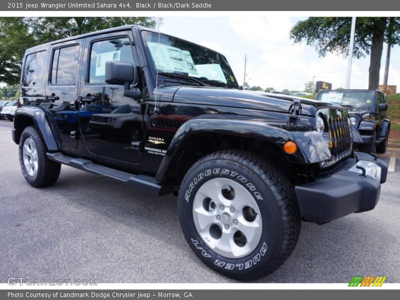 Black / Black/Dark Saddle 2015 Jeep Wrangler Unlimited Sahara 4x4
