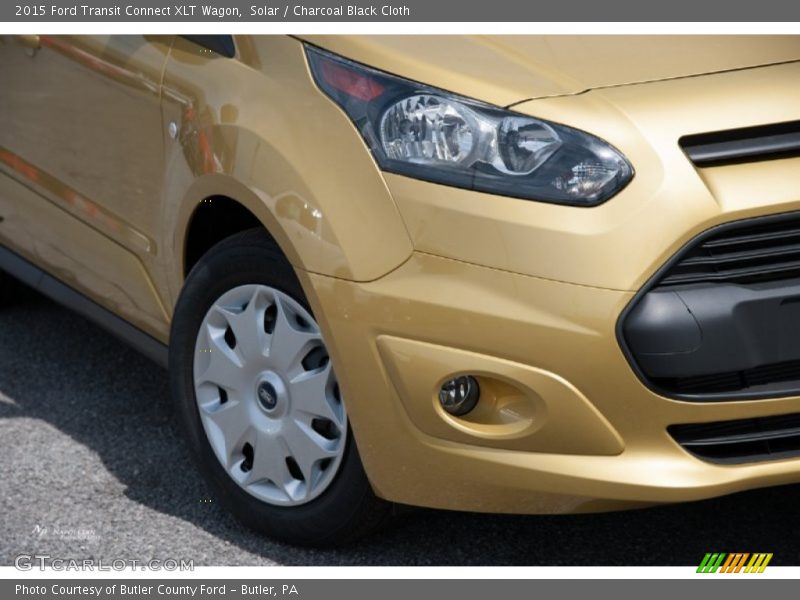 Solar / Charcoal Black Cloth 2015 Ford Transit Connect XLT Wagon