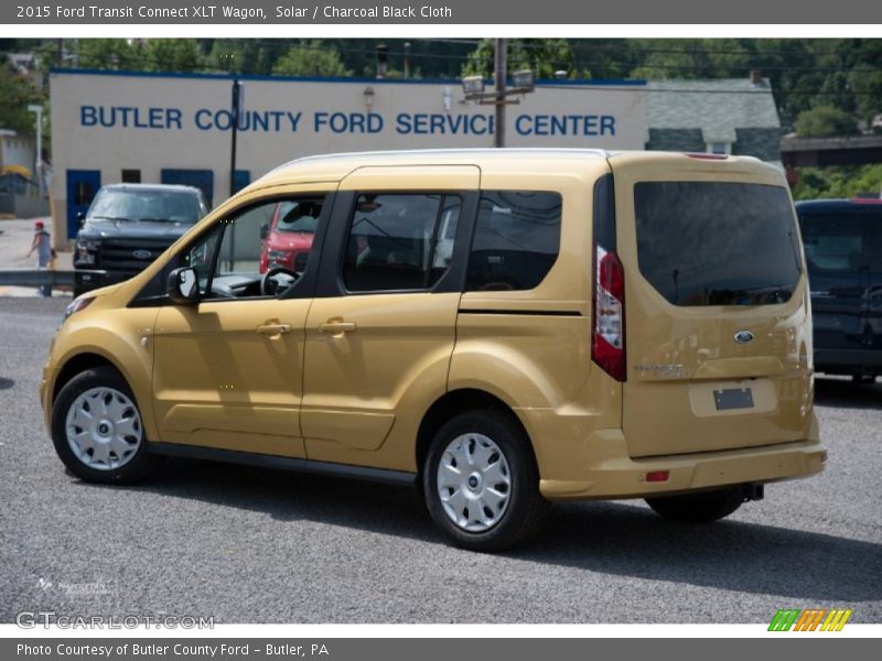 Solar / Charcoal Black Cloth 2015 Ford Transit Connect XLT Wagon