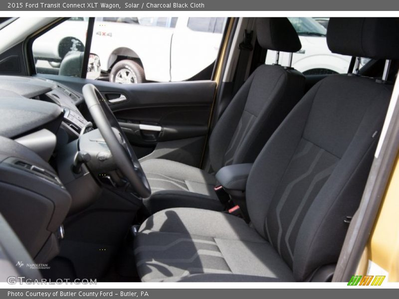 Solar / Charcoal Black Cloth 2015 Ford Transit Connect XLT Wagon