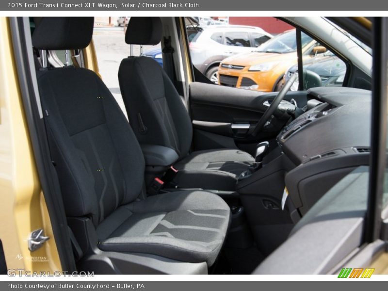Solar / Charcoal Black Cloth 2015 Ford Transit Connect XLT Wagon