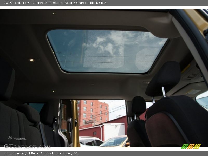 Solar / Charcoal Black Cloth 2015 Ford Transit Connect XLT Wagon