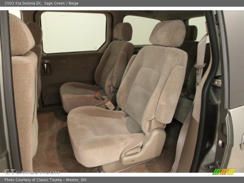 Sage Green / Beige 2003 Kia Sedona EX