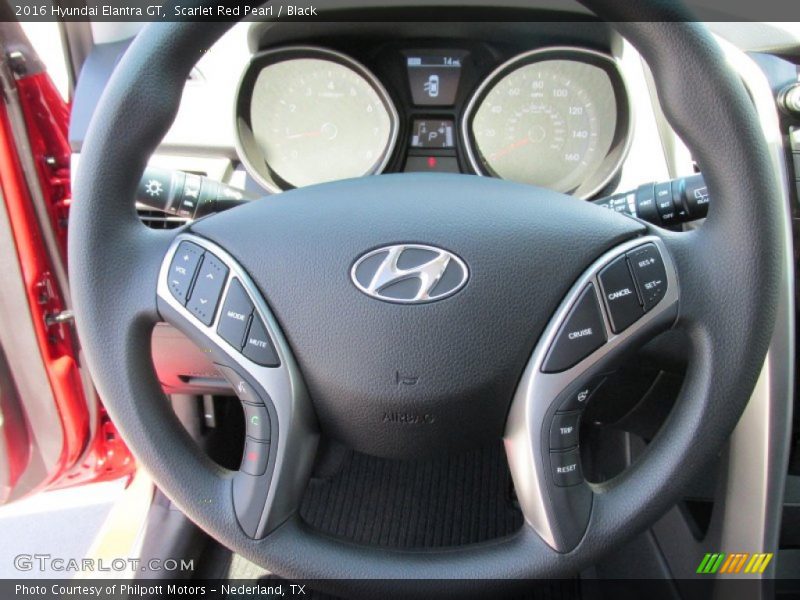 Scarlet Red Pearl / Black 2016 Hyundai Elantra GT