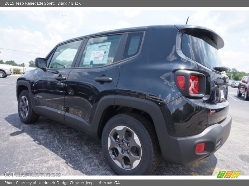 Black / Black 2015 Jeep Renegade Sport
