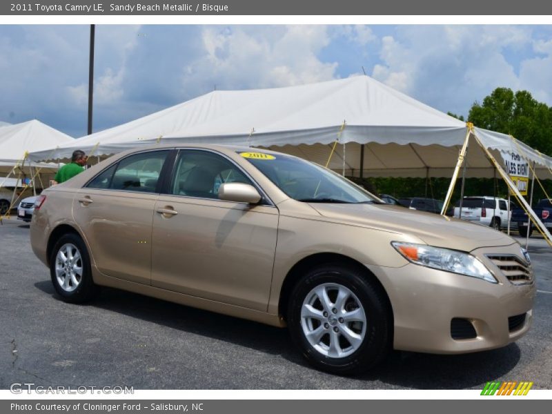 Sandy Beach Metallic / Bisque 2011 Toyota Camry LE