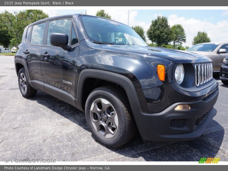 Black / Black 2015 Jeep Renegade Sport