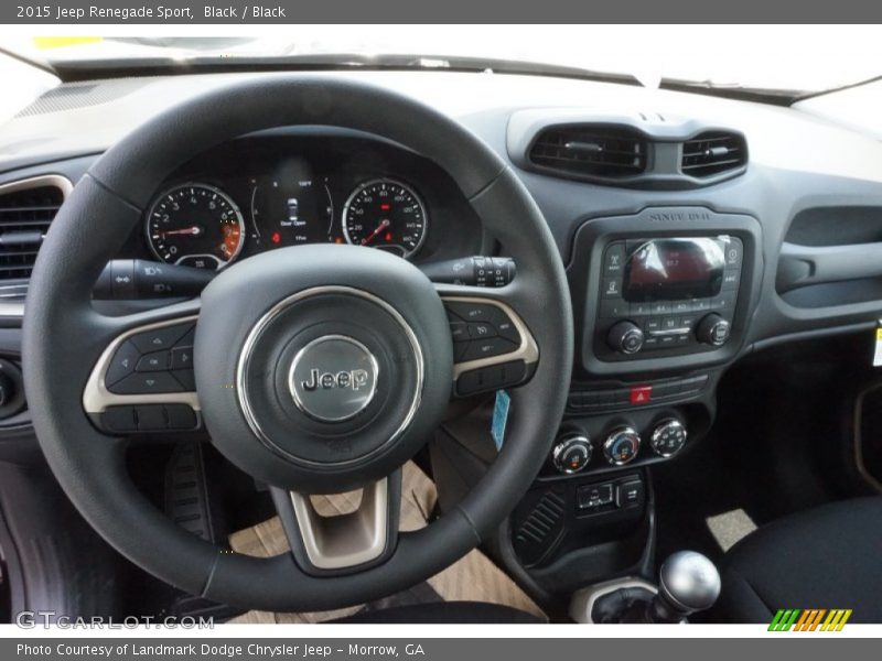 Black / Black 2015 Jeep Renegade Sport