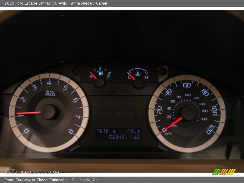 White Suede / Camel 2010 Ford Escape Limited V6 4WD