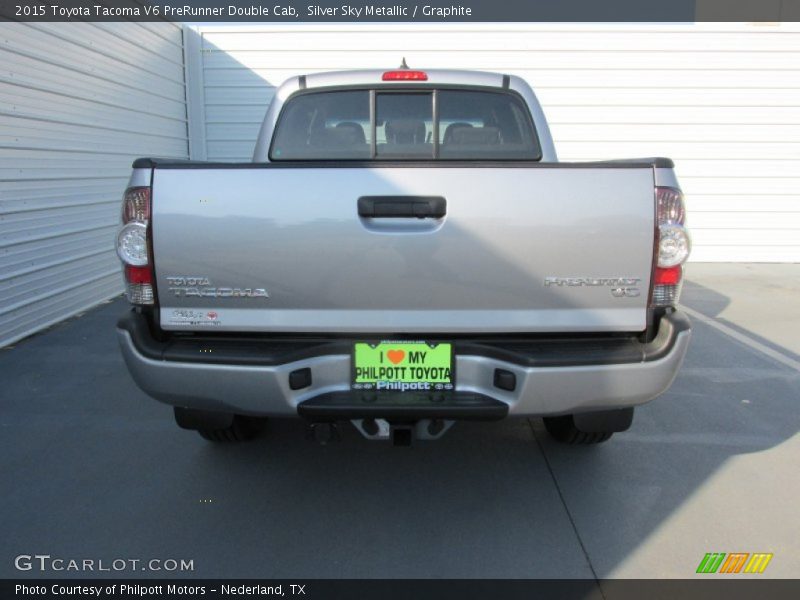 Silver Sky Metallic / Graphite 2015 Toyota Tacoma V6 PreRunner Double Cab