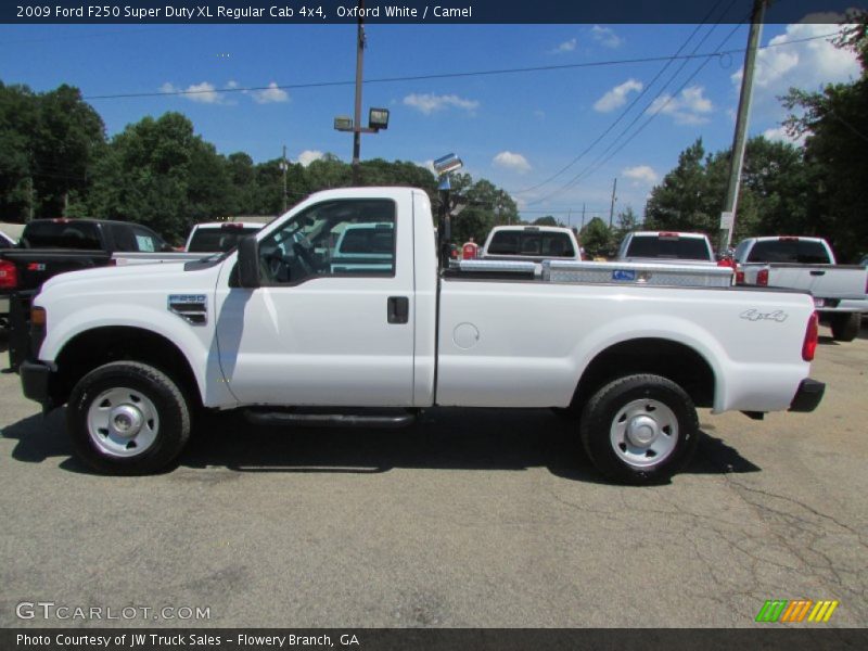 Oxford White / Camel 2009 Ford F250 Super Duty XL Regular Cab 4x4