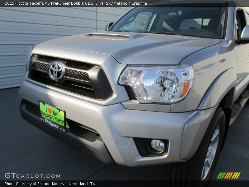 Silver Sky Metallic / Graphite 2015 Toyota Tacoma V6 PreRunner Double Cab