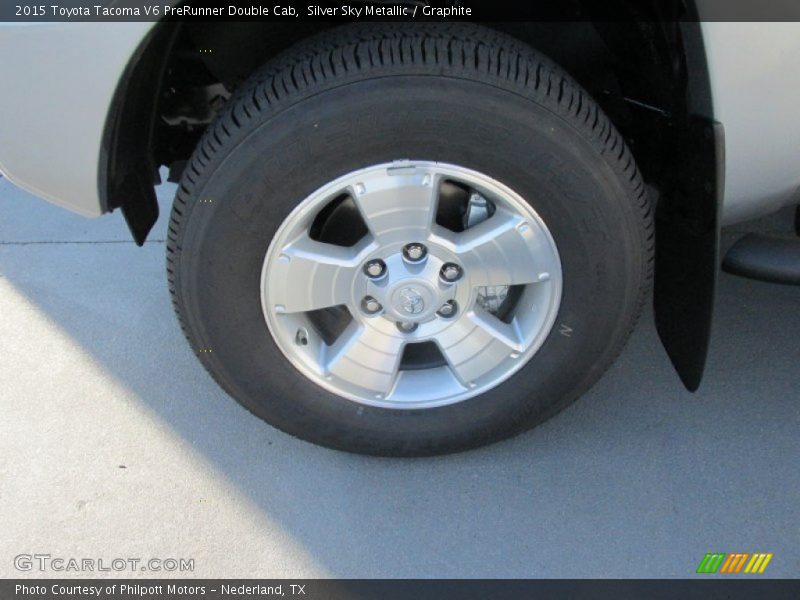 Silver Sky Metallic / Graphite 2015 Toyota Tacoma V6 PreRunner Double Cab