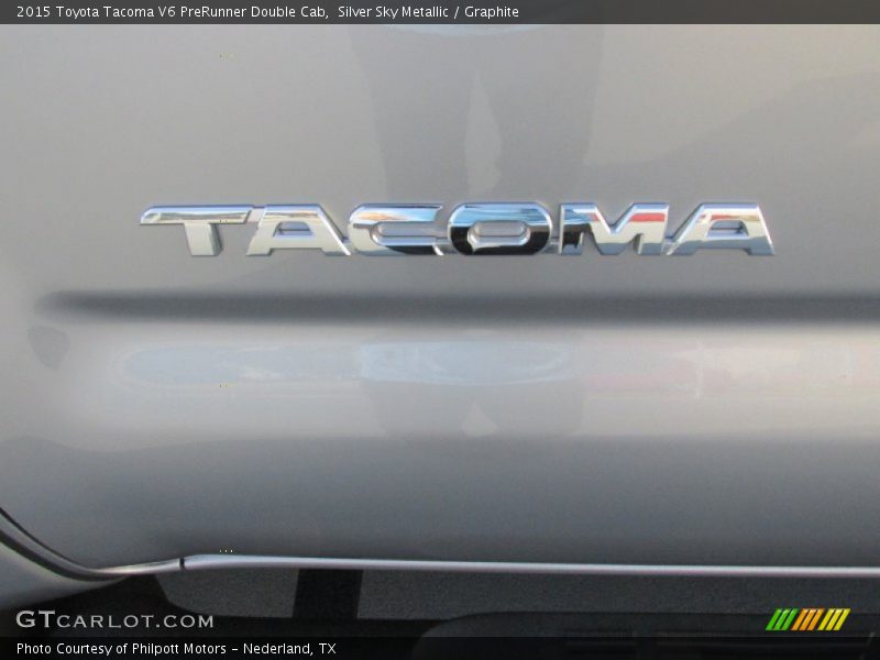 Silver Sky Metallic / Graphite 2015 Toyota Tacoma V6 PreRunner Double Cab