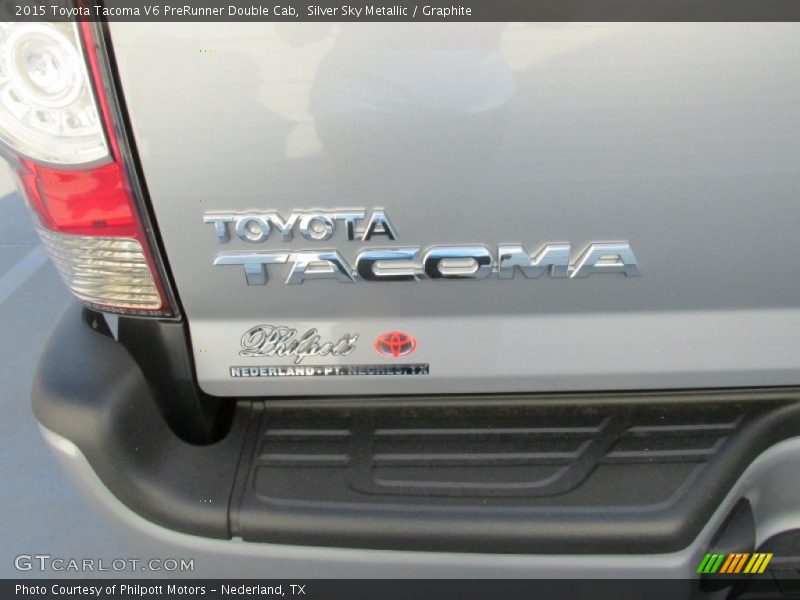 Silver Sky Metallic / Graphite 2015 Toyota Tacoma V6 PreRunner Double Cab