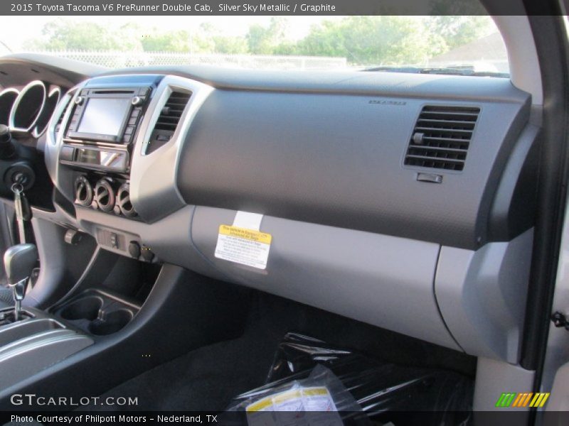 Silver Sky Metallic / Graphite 2015 Toyota Tacoma V6 PreRunner Double Cab