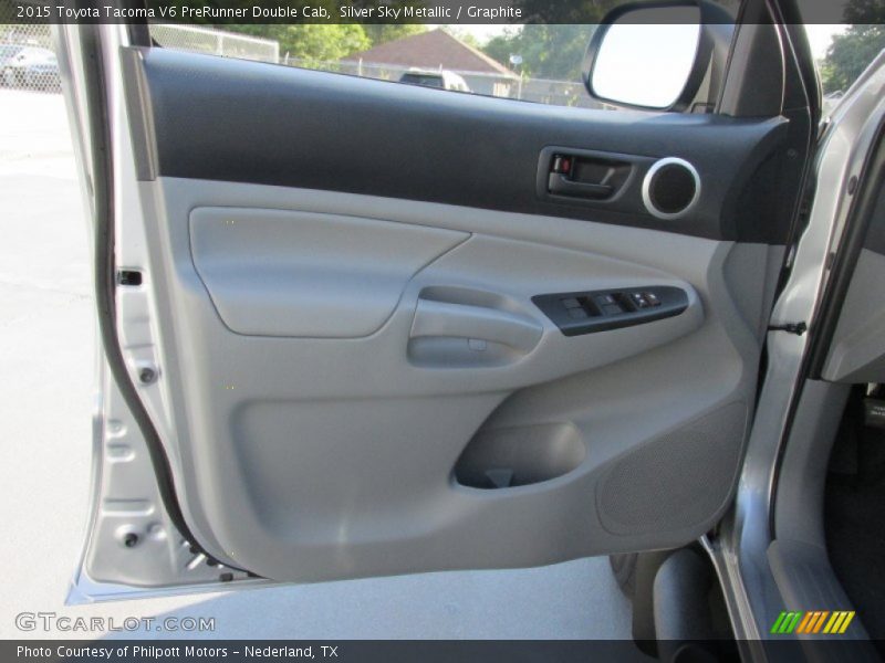 Silver Sky Metallic / Graphite 2015 Toyota Tacoma V6 PreRunner Double Cab