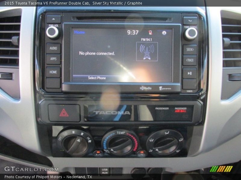 Silver Sky Metallic / Graphite 2015 Toyota Tacoma V6 PreRunner Double Cab