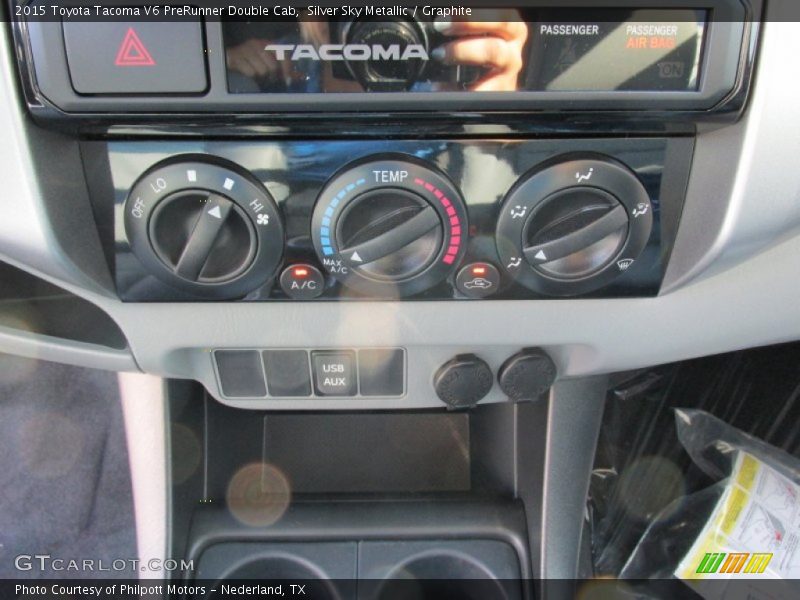 Silver Sky Metallic / Graphite 2015 Toyota Tacoma V6 PreRunner Double Cab