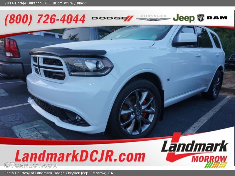 Bright White / Black 2014 Dodge Durango SXT