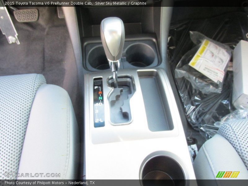 Silver Sky Metallic / Graphite 2015 Toyota Tacoma V6 PreRunner Double Cab